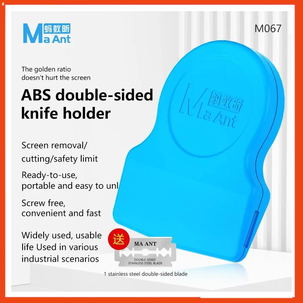 Cán dao lam mỏng MAANT M067 kẹp lưỡi dao tăng độ cứng, dễ thao tác lách keo, tách màn
