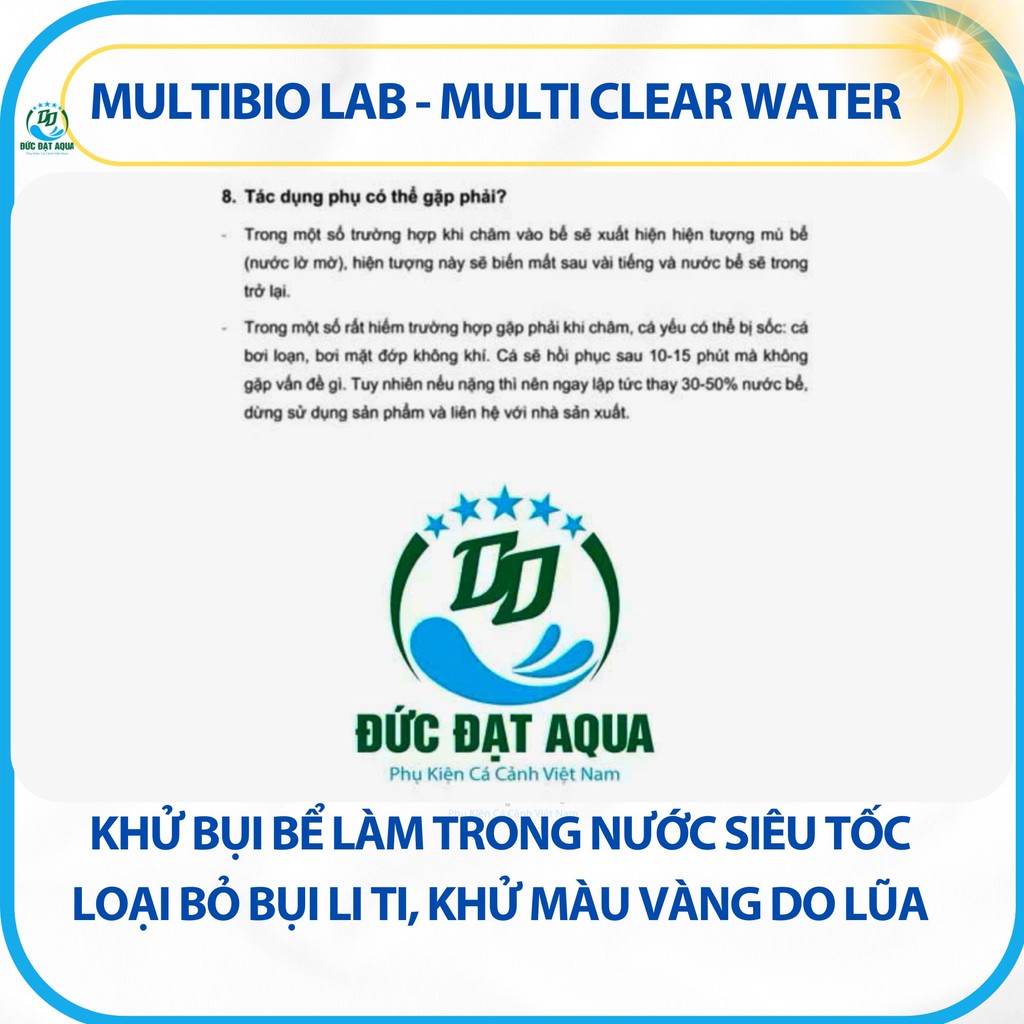 làm Trong nước siêu tốc - khử bụi bể, thuỷ sinh chỉ trong 30-60 phút - Multi Clear Water-Ver.03 6
