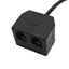 Bộ chuyển đổi đào tạo điện thoại GODD RJ9 Bộ chia Y RJ9 4P4C Nam sang 2xRJ9 Nữ Bộ chuyển đổi để kết nối 2 đầu trong điện thoại IP