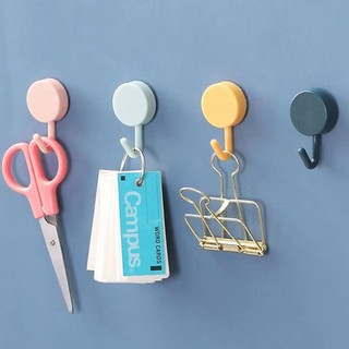 10 Gói Móc Dính Móc Tiện Ích Dễ Thương Móc Chìa Khóa Trang Trí Tường Cho Mũ Treo Khăn Chìa Khóa Móc Treo Khăn Treo Tường Cho Gia Đình Nhà Bếp Phòng Tắm Văn Phòng nhựa ABS kim loại chống thấm