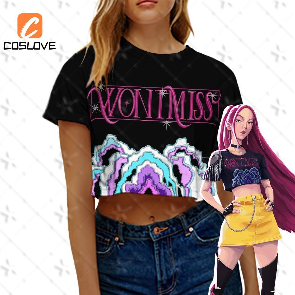 Áo Thun và Quần cosplay Mira Demon Hunters phong cách KPOP, phù hợp cho mùa hè