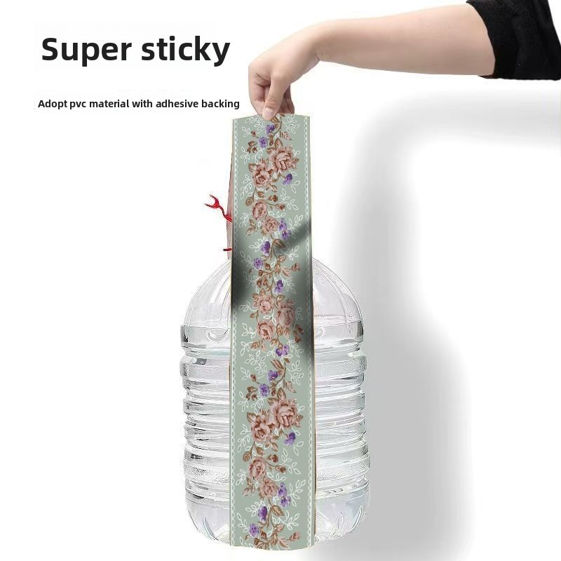 Giả Ngói Tự Dính PVC Đế Miếng Dán Chống Thấm Nước Phòng Khách Phòng Ngủ Ván Chân Đế Siêu Dày Bảo Vệ Góc Dán Tường