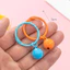 Sơn Kim Loại Sáng Tạo Influencer Chuông Móc Khóa Màu Kẹo Đồ Trang Trí Làm Vật Liệu Hành Lý Phần Cứng Phụ Kiện Túi Chìa Khóa Ô Tô Phụ Kiện
