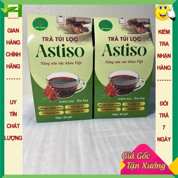 Trà atiso túi lọc (80 túi), trà túi lọc actiso, trà thanh nhiệt, detox, mát gan, nổi mề đay