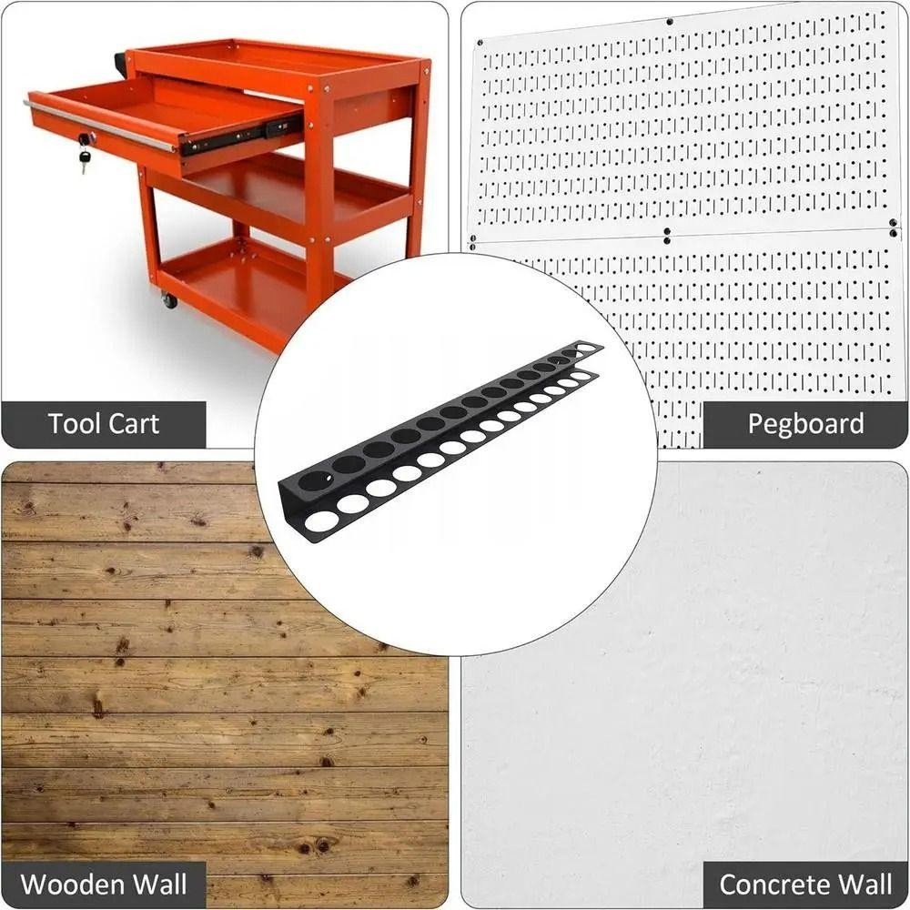 SNUGHOUSE 1 Cái Kìm Giá Đỡ, Treo Tường Dụng Cụ Cầm Tay Tua Vít Giá Treo Tường, Phụ Kiện Xưởng Kìm Búa Dụng Cụ Thép Sắp Xếp Lưu Trữ