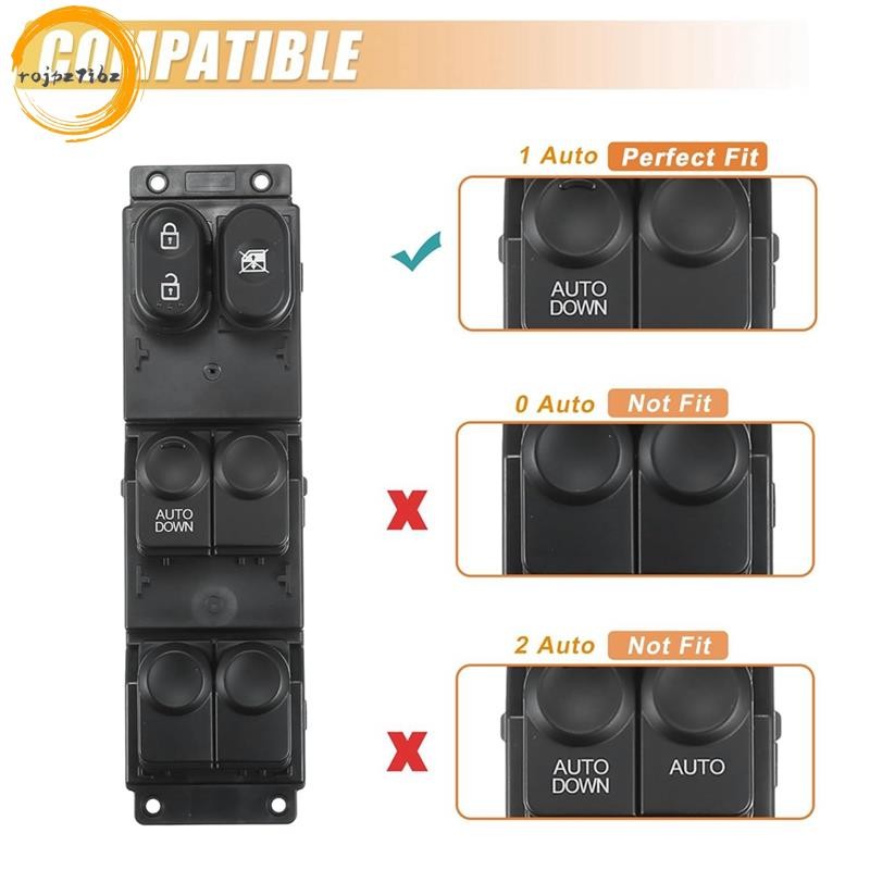 Công tắc cửa sổ điện bên trái phía trước 935701R110 93570-1R110 cho Công tắc điều khiển cửa sổ Hyundai Accent 2011-2017