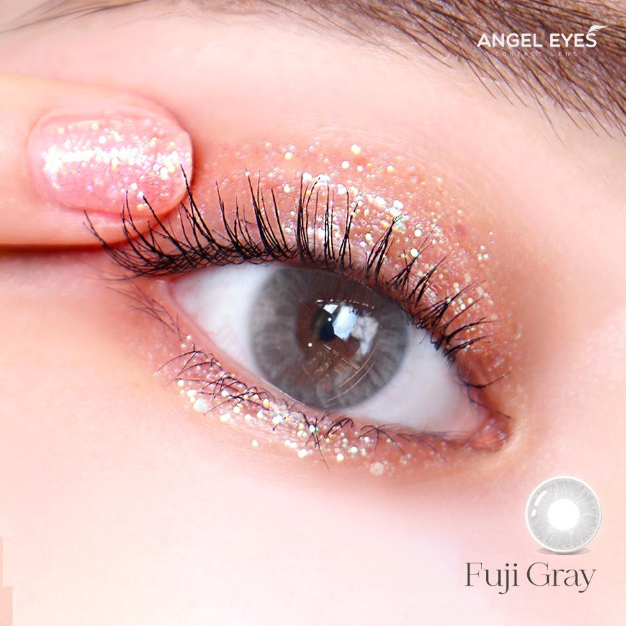 Lens Cận Xám Tây An.gel Ey.es Fuji Gray GDia 12.8mm, Kính Áp Tròng Giảm Thiểu Tia UV Chống Chói, Độ Cận 0-8