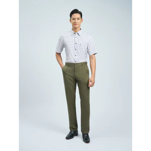 Quần khaki 1ly VIETTIEN SMART CASUAL vải 100%Cotton phom regular VT00000144