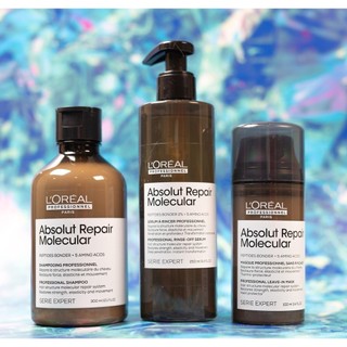 Dầu xả dạng serum giúp tóc chắc khoẻ từ lõi tóc L'oreal Absolute Repair Molecular 250ml [ TN ]