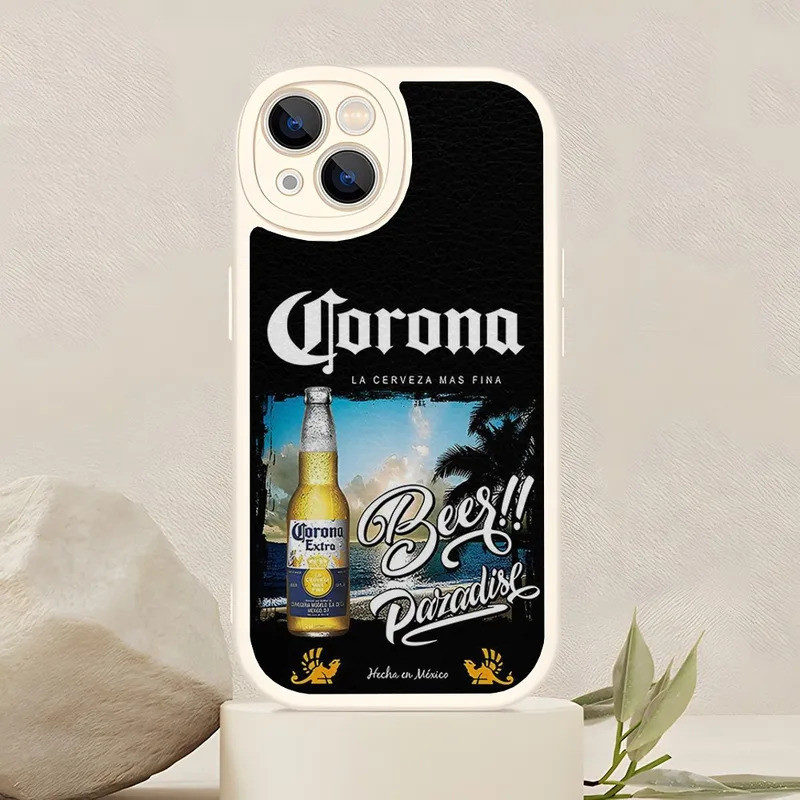 TP-1 Corona Thêm Bia Ốp Lưng Điện Thoại Iphone 17,15 Pro Max 14 Pro 11 13 12 Mini X Xr Xs Max 8 Puls Se 2020 Da Cừu Silicon