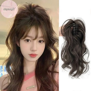 Deyangk Tổng Hợp Móng Vuốt Kẹp Đuôi Ngựa Phần Mở Rộng Tóc Ngắn Xoăn Tự Nhiên Đuôi Giả Tóc Cho Nữ Đuôi Ngựa Tóc Đen VN