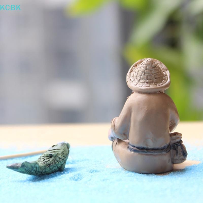 [Kc] Câu Cá Ông Già Nhựa Hình Tượng Trang Trí Sân Vườn Micro-Landscape Thủ Công Sân Vườn [BK]