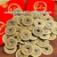 Đồng Xu Âm Dương Ngũ Đế Cổ Đã Khai Quang Xin Lộc Bình An May Mắn Decor Phong Thuỷ Nam Nữ