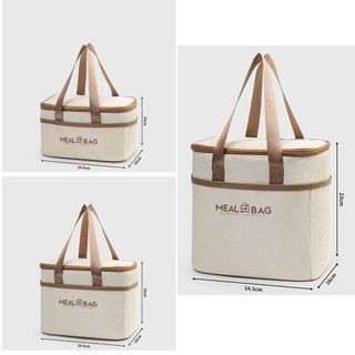 Túi đựng hộp cơm trưa FESTLY, Túi giữ nhiệt thực phẩm cách nhiệt bằng lá nhôm, Túi cách nhiệt dung tích lớn Dã ngoại