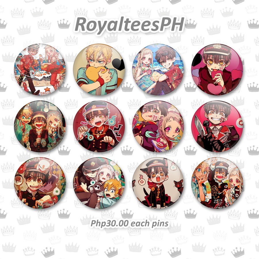 [ PIN ] Toilet-bound Hanako-kun Fan-made Button Pins Btach 2 - Size To ...