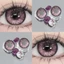 （-0°-450°）🌈ZM 🌈/Set 2 Kính Áp Tròng Màu tím/đen/xám thời trang contact lens hợp lệ 6 tháng 0.00--6.00 Độ 996
