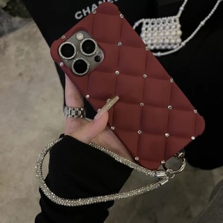 Ốp điện thoại kiểm tra kim cương giả sang trọng bằng kim cương giả cho iPhone16 15 14 13 12 11 Pro Max Vỏ bảo vệ camera chống sốc Vỏ silicon mềm chống rơi