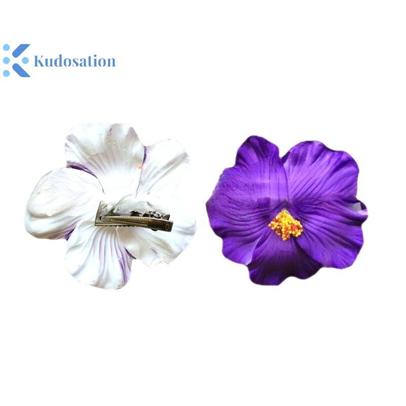 Kudosation Hawaii Hoa Nhiều Màu Sắc Cho Nữ Cô Gái Lãng Mạn Bohemian Hoa Bên Nổ Kẹp BB Kẹp Tóc Phụ Kiện Tóc