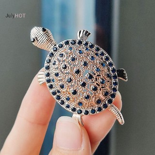 Julyhot Vintage Kim Cương Giả Rùa Động Vật Thổ Cẩm Cho Nữ Áo Chân Trang Sức Quà Tặng Massivedeals