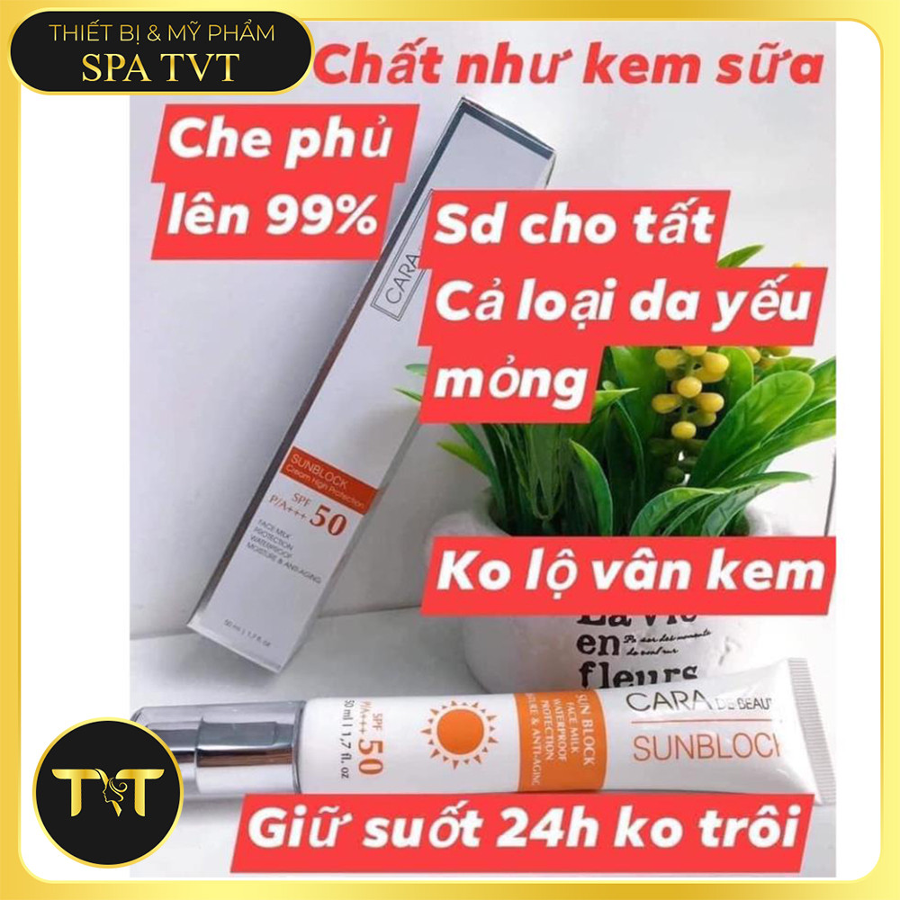 KEM CHỐNG NẮNG CARA (KARA) DE BEAUTE 30ML – CĂNG BÓNG DA, NÂNG TONE TỰ NHIÊN, KIỀM DẦU