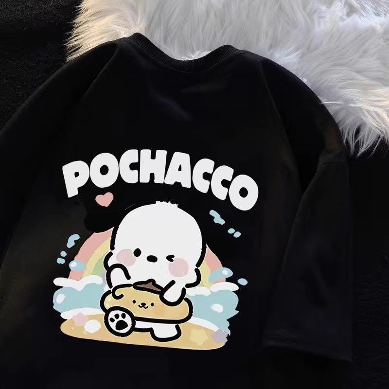 2025 Pochacco Hoạt Hình Áo Thun Trẻ Em Mùa Hè Thiết Kế Độc Đáo Hợp Thời Trang Rời Phù Hợp Với Đồ Chơi