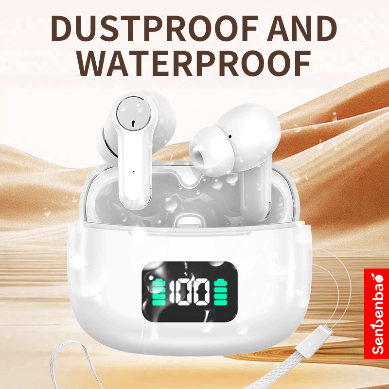 Senbenbao SJ53 Tai nghe không dây Bluetooth chính hãngTWS có Mic Tai nghe thể thao Bluetooth 5.4