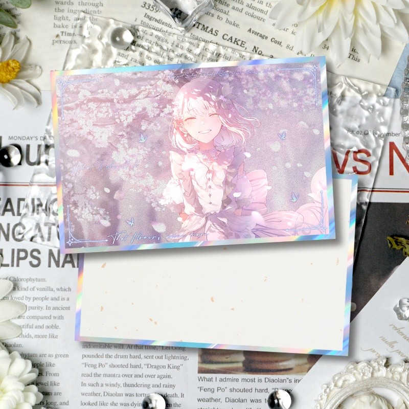 Project SEKAI  Shikishi Board Standee Ena Shinonome, Thẻ nghệ thuật lấp lánh Kanade Yoisaki cho bàn làm việc