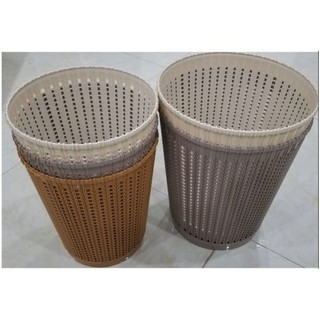 Sọt nhựa đan mây Việt Nhật đựng đồ đa năng, thùng rác văn phòng hiện đại ms: 5155/5156/5157