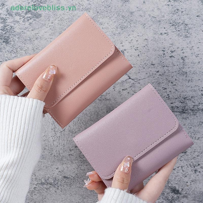 THÊM Ba Gấp Kẹp Ngắn Ví Nữ Ví Ngắn Nhiều Thẻ Túi Thời Trang Nữ Ví Thẻ Tín Dụng Nữ Ví Đựng Tiền Xu BSS