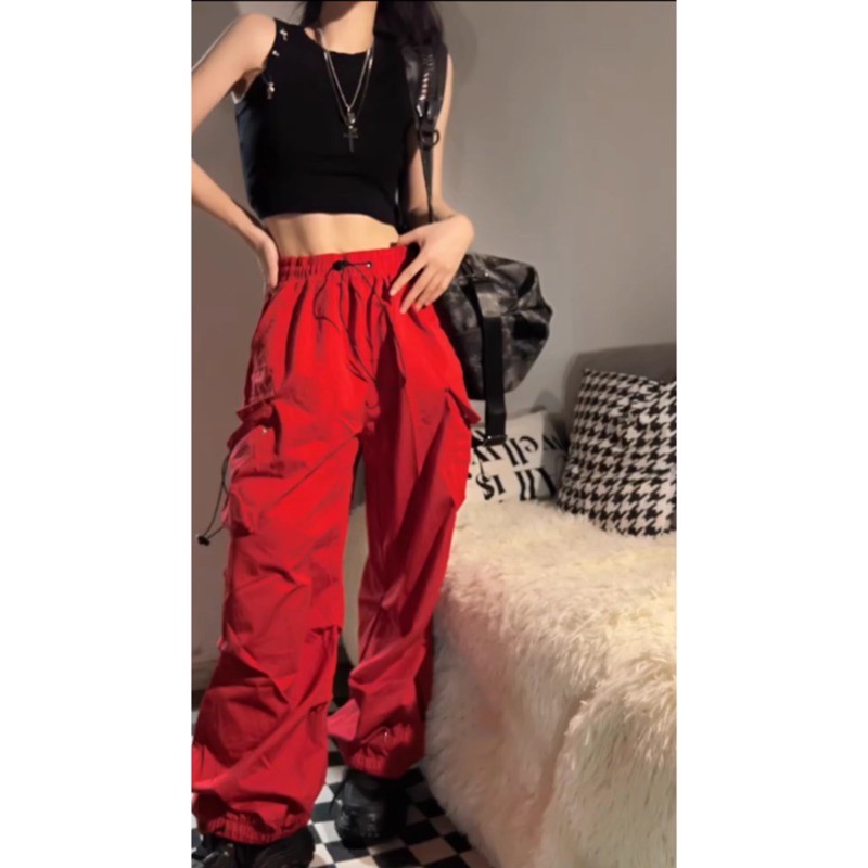 ✨Quần Cao Cấp Thường Ngày Nữ Eo Cao Ôm Hơn Nhìn Quần Áo Xuân Hè Phù Hợp Với Rời Thẳng Drap Sàn Lau Quần 25.4.15