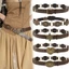 Thắt lưng ESSENCEH da PU grommet style Y2K Gothic Steampunk cho nữ