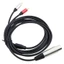 Cáp nam XLRR sang 2RCA đáng tin cậy BTM có dây ngoại thất bện Nylon để giảm mài mòn và xé âm thanh nhạc sĩ Equipme