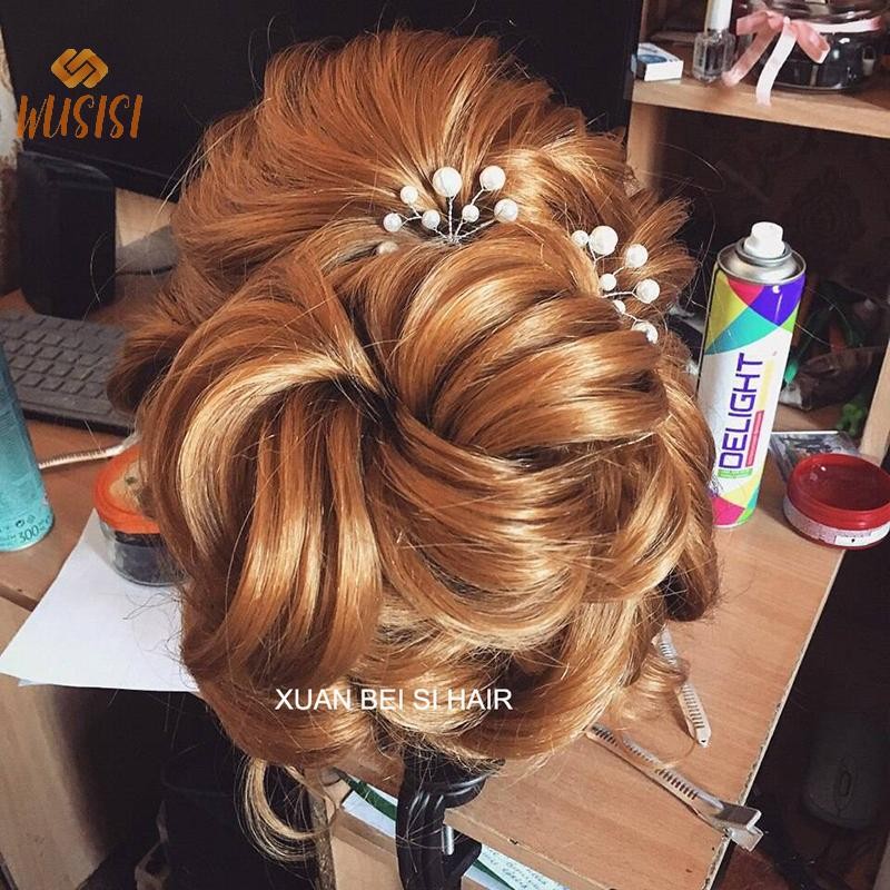 [WUSISI] Ma-nơ-canh Tóc Con Người Thực Hành Kiểu Tóc Búp Bê Làm Tóc MỚI