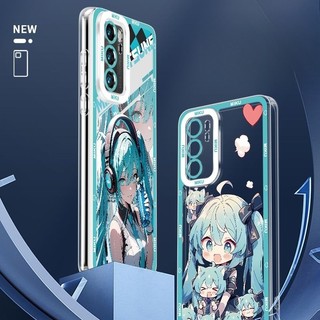 Ốp Điện Thoại Di Động Cho Samsung Galaxy S23 S22 S21 Plus Ultra S20FE S21FE S23FE j2 J7 Prime j6 Plus Vỏ Điện Thoại Hatsune Miku Hoạt Hình Anime Dễ Thương Mềm Chống Sốc Trong Suốt