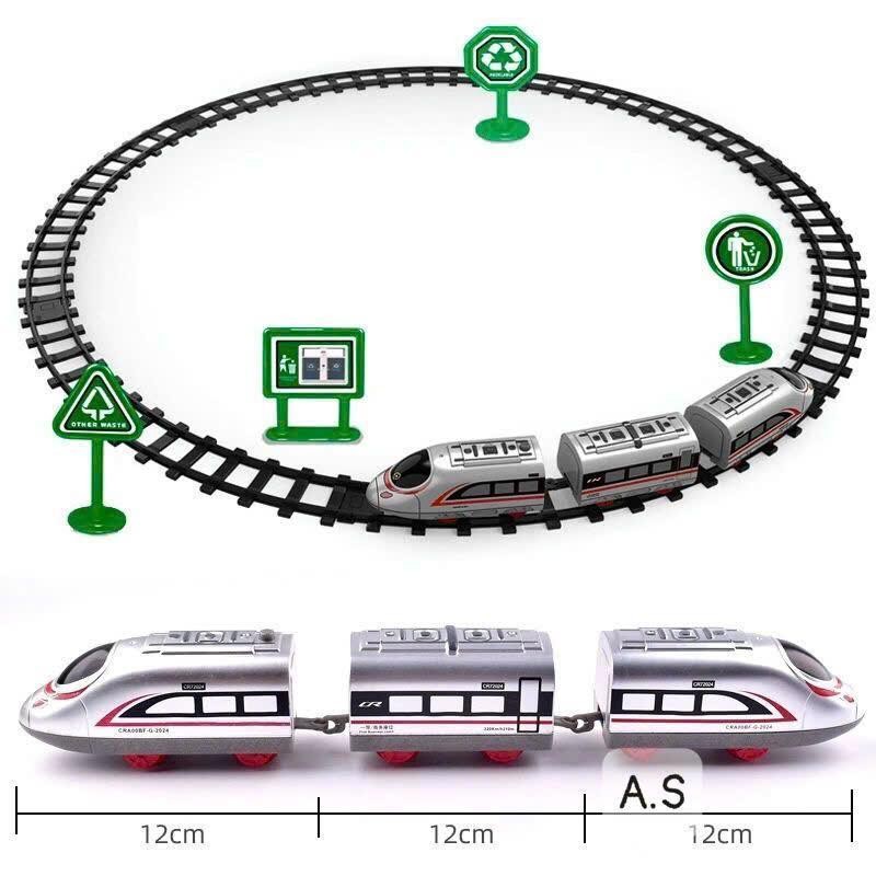 Đồ chơi đoàn tàu cao tốc Metro Subway 3 toa chạy bằng pin có đèn và âm thanh (9802) sử