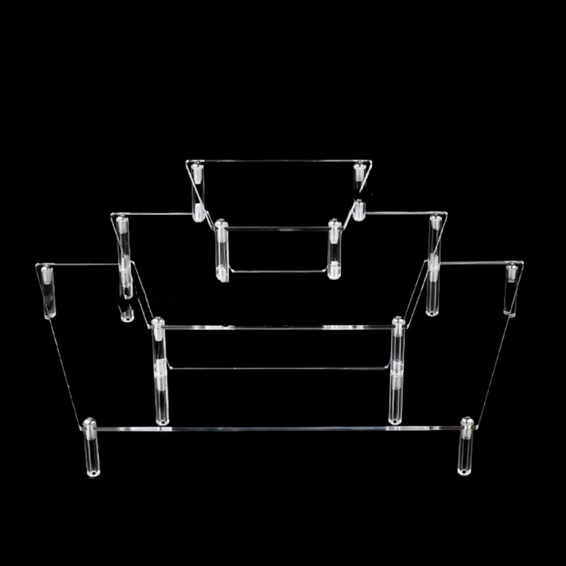 KIKIN Multi Tiers Acrylic Risers dành cho và sưu tập bánh cupcake Giá đỡ