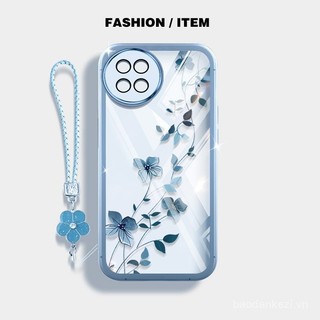 Ốp điện thoại phong cách INS YBD cho ITEL S23 ‎ S665L Tecno Spark 20 pro plus Tecno KJ7 Vỏ silicone trong suốt hình hoa dây leo