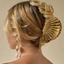 NKSFX 1 Cái Kẹp Cá Mập Vỏ Không Đều, Kẹp Móng Vuốt Tóc Kim Loại Bóng, Punk Barrettes Kẹp Tóc Phụ Kiện Tóc
