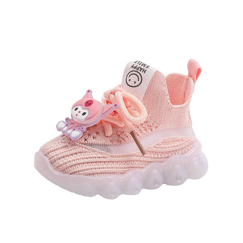giày thể thao bé gái giày bún cho bé kurumi có đèn led nhẹ êm chân cho bé từ 6m QCCC full box 995 ( ảnh thât )