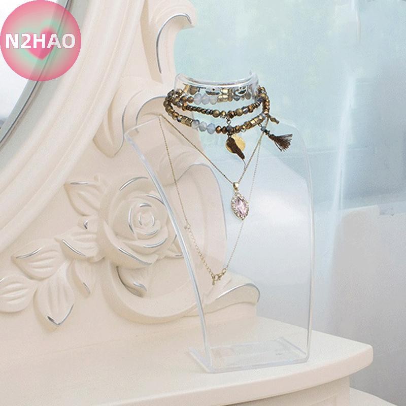 N2hao Mannequin Bust Giá trưng bày trang sức Vòng cổ Giá trưng bày Trang sức Người tổ chức n