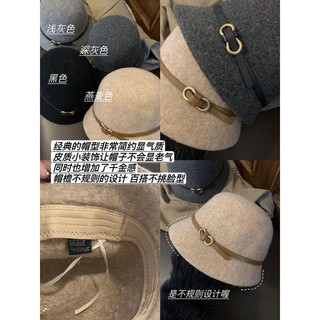Phụ Nữ Phong Cách Mới Thu Đông Pháp Top Mũ Thời Trang Retro Thanh Lịch Phù Hợp Với Mũ Nữ