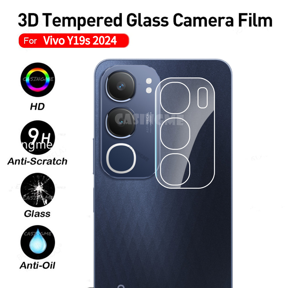 Vivo Y19s 2024 3D Bảo Vệ Ống Kính Máy Ảnh Cho Vivo Y11d VivoY19s Y 19s Y19 S 4G 5G 2024 Trong Suốt Kính Cường Lực Mặt Sau Camera Bảo Vệ