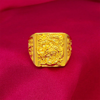 Men's Gold-Plated Ring by 瑗帧饰品yiwuyuanzhen.vn