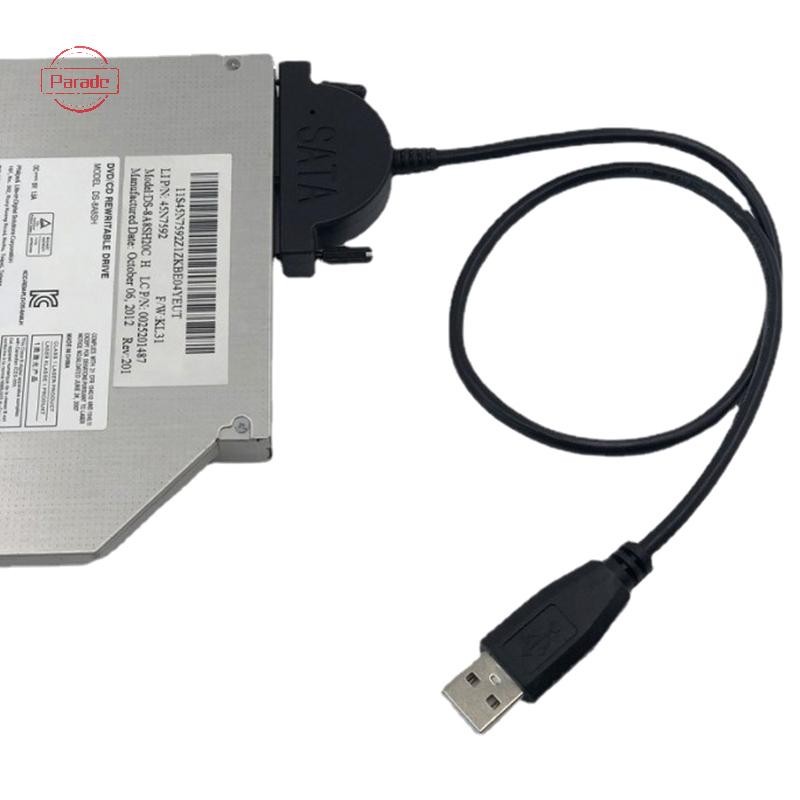 Parade Hot 1 Cái USB 2.0 Sang Sata II 7 + 6 13Pin Adapter Cho Notebook CD / DVD ROM Slimline Drive Chuyển Đổi Ốc Vít Cáp Phong Cách Ổn Định VN