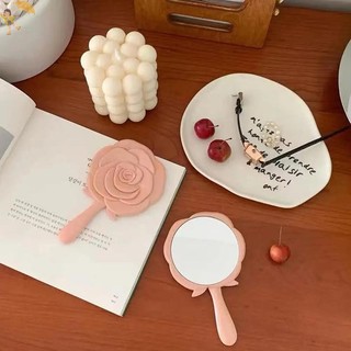 [Gou] Gương Vanity Cầm Tay 3D Stereo Retro Hoa Hồng Hình Mỹ Phẩm Gương Trang Điểm Gương Cầm Tay Gương Nhỏ Gọn Bé Gái Quà Tặng Sinh Nhật VN