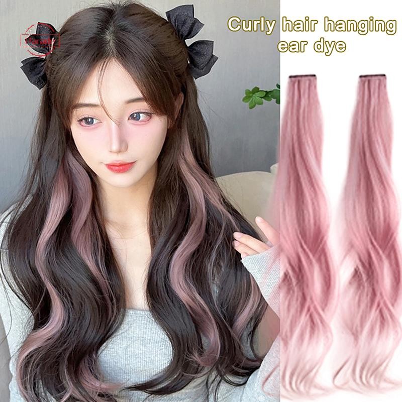 Diễu Hành 1 / 2 Chiếc Dài Xoăn Tóc Màu Tóc Phần Mở Rộng Tóc Kẹp Miếng Miếng Tóc Vô Hình Giả Tóc Mảnh Dụng Cụ Tạo Kiểu Tóc VN