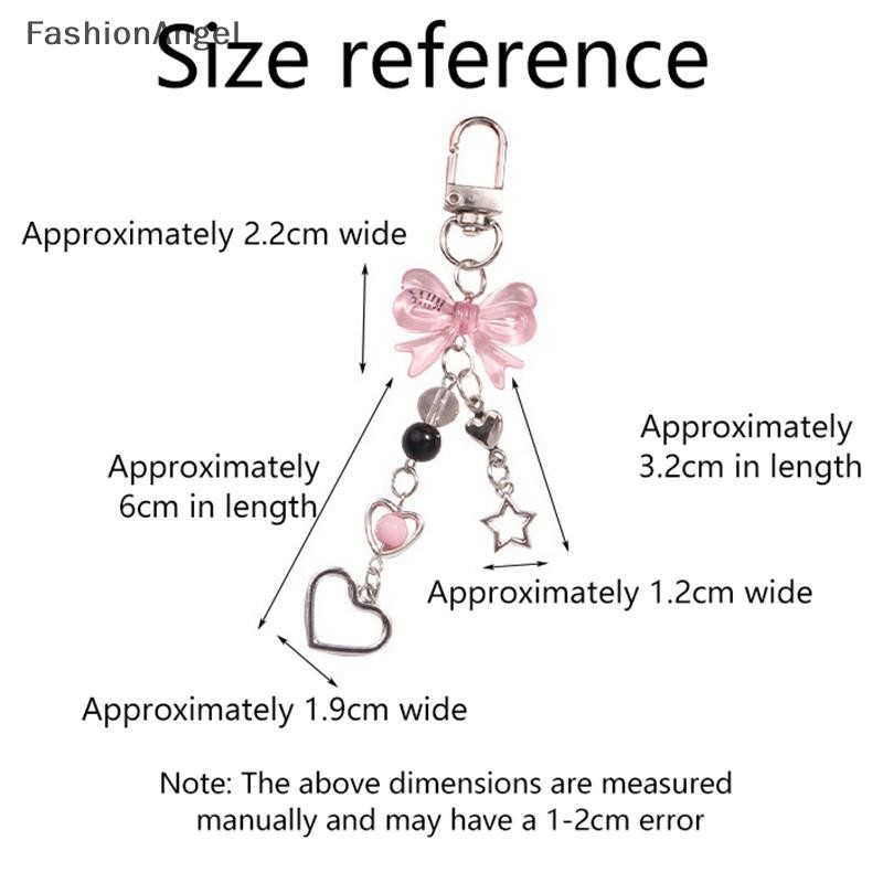 FashionAngel Goth Điện Thoại Quyến Rũ Nơ Trái Tim Ngôi Sao Móc Khóa Mặt Dây Chuyền Túi Dây Xích Điện Thoại Phụ Kiện Dễ Thương Cho Bé Gái Nữ Trang Sức VN