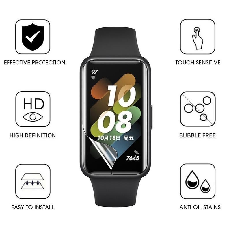 Hydrogel Phim Cho Huawei Band 11 Pro 10 9 8 Fit 4 3 Miếng Dán Bảo Vệ Màn Hình Mềm Cho Huawei Band 9 8 Không Kính