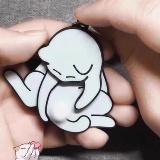 SERENE Trứng Mèo Móc Khóa, Kéo Túi Chơi Phụ Kiện Dễ Thương Ngộ nghĩnh Mèo Mặt Dây Chuyền, Xoay Được Hoạt Hình Mèo Lừa Chơi Trứng Đồ Chơi