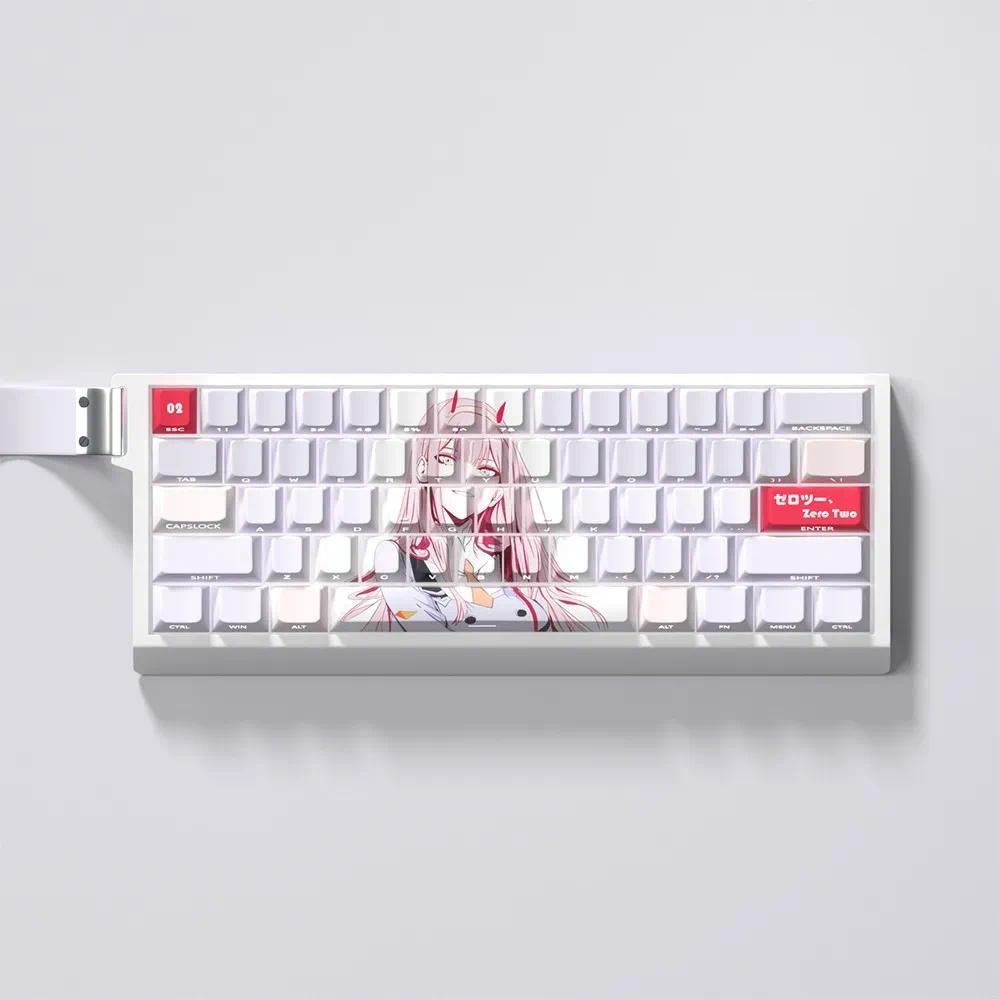 Zero Two Keycap Cherry Profile PBT Letter Truyền ánh sáng khắc bên ...